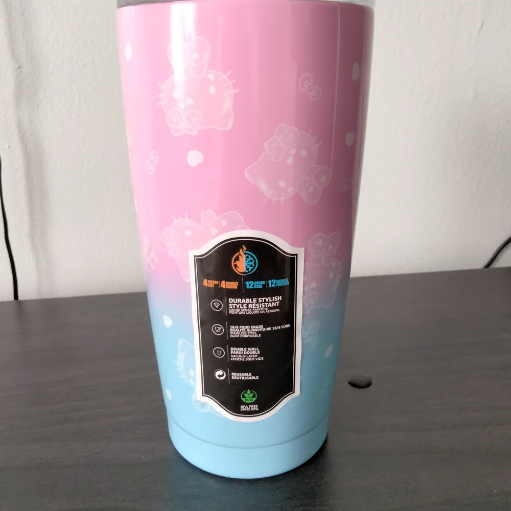 Hello Kitty 50th Anniversary Pink and Blue Tumbler - Picture 2 of 7